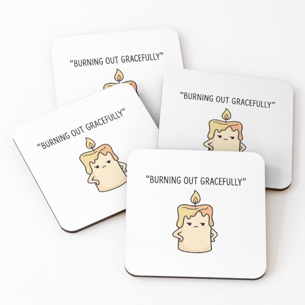 Item preview, Burning Out Gracefully Tired Candle designed and sold by GoofyShopp.
