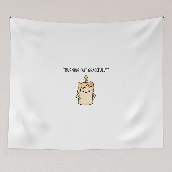 Item preview, Burning Out Gracefully Tired Candle designed and sold by GoofyShopp.