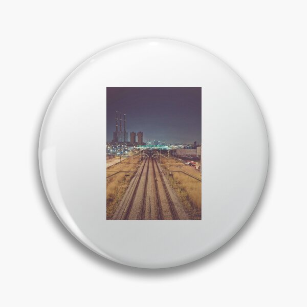 Item preview, The view of the train tracks at night designed and sold by refoxeilish12.