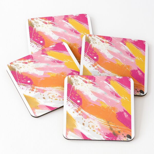 Item preview, Pink Orange Abstract Wall Art | Bold Modern Printable | Dopamine Decor | Colourful Brushstroke Print designed and sold by NicoleBellal.