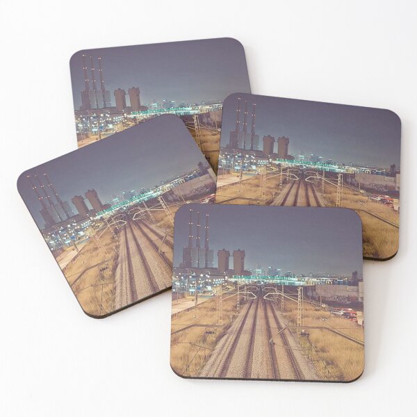 Item preview, The view of the train tracks at night designed and sold by refoxeilish12.