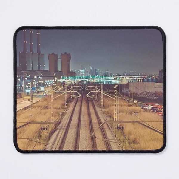 Item preview, The view of the train tracks at night designed and sold by refoxeilish12.