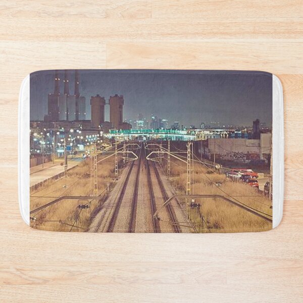 Item preview, The view of the train tracks at night designed and sold by refoxeilish12.