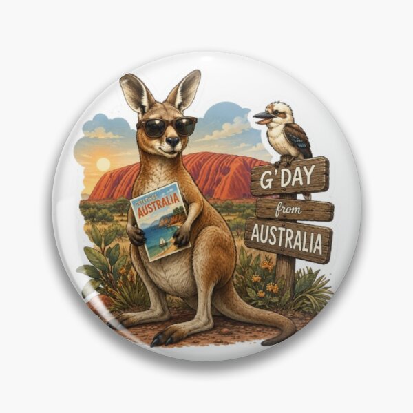 Item preview, Cool Kangaroo Australian Postcard designed and sold by Snurly.