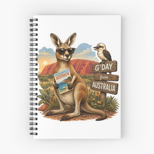 Item preview, Cool Kangaroo Australian Postcard designed and sold by Snurly.