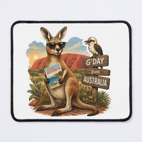 Item preview, Cool Kangaroo Australian Postcard designed and sold by Snurly.