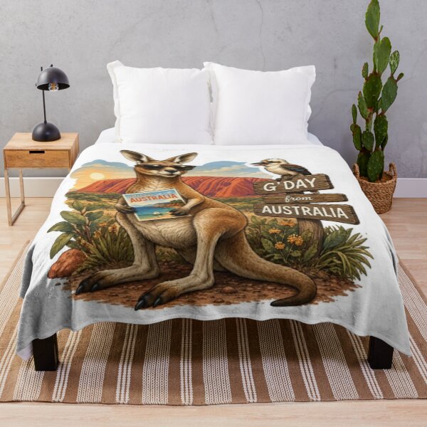 Item preview, Cool Kangaroo Australian Postcard designed and sold by Snurly.