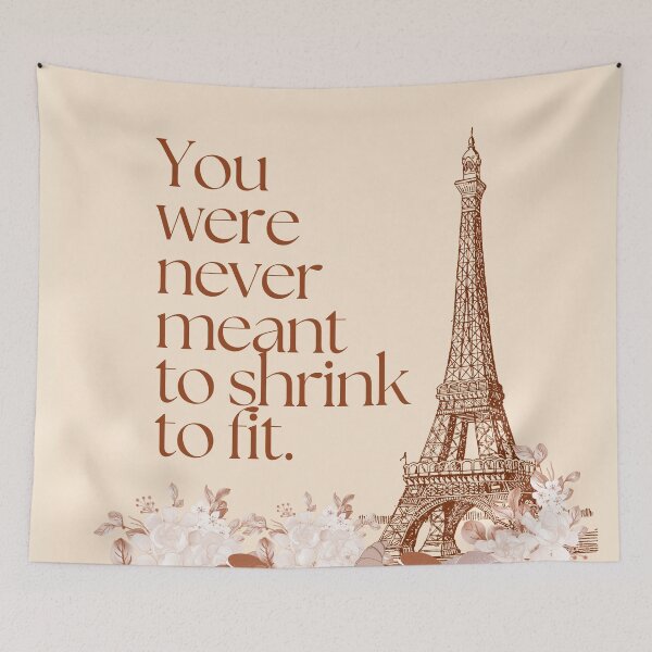 Item preview, Paris Eiffel Tower Quote Wall Art | Pastel Motivational Print designed and sold by Magic Love Art Print.