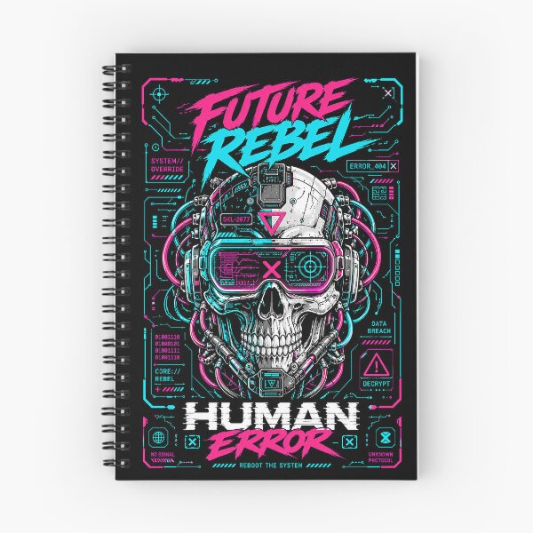 Item preview, Rebellious cybernetic head in neon designed and sold by Imprearte.