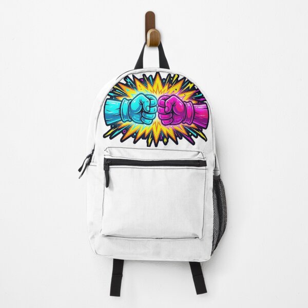 Item preview, Neon Fist Bump Pop Art Sticker designed and sold by ExploreAura Studio.