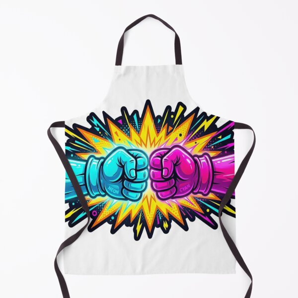 Item preview, Neon Fist Bump Pop Art Sticker designed and sold by ExploreAura Studio.