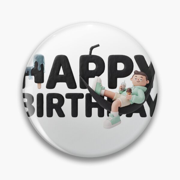Item preview, 3D Happy Birthday text made of colorful candies, gummy bears and lollipops designed and sold by YasminTaha.