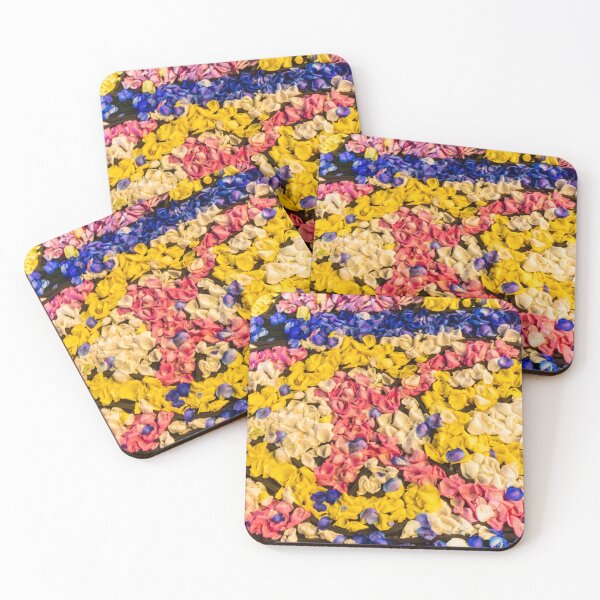 Item preview, Colorful Flower Petal Carpet On Ground — Vibrant Floral Confetti Pattern For Background designed and sold by Nmallia.