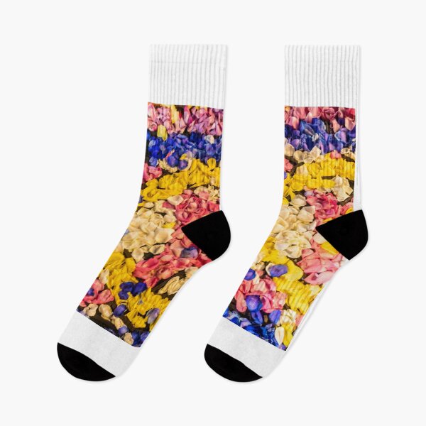 Item preview, Colorful Flower Petal Carpet On Ground — Vibrant Floral Confetti Pattern For Background designed and sold by Nmallia.