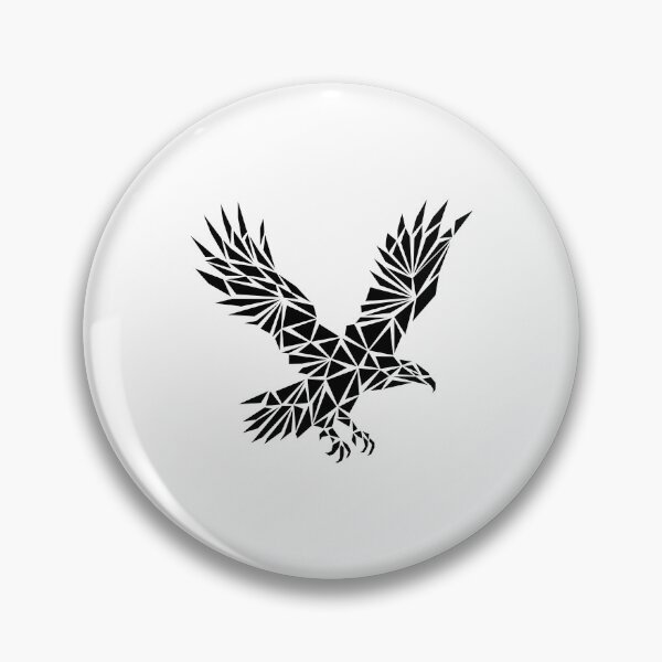 Item preview, Black Geometric Eagle designed and sold by Espyr.Art.