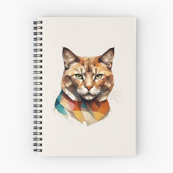 Item preview, Geometric Cat Portrait - Modern Pet Art designed and sold by Tklezardesigns.