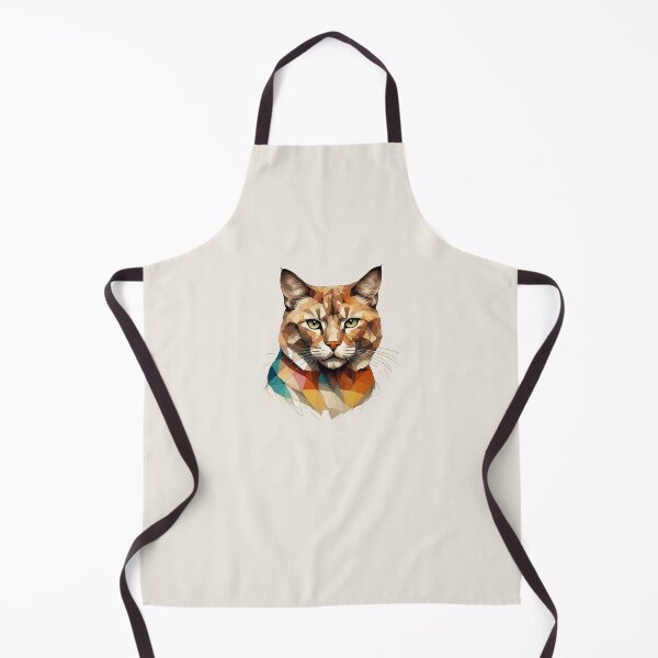 Item preview, Geometric Cat Portrait - Modern Pet Art designed and sold by Tklezardesigns.