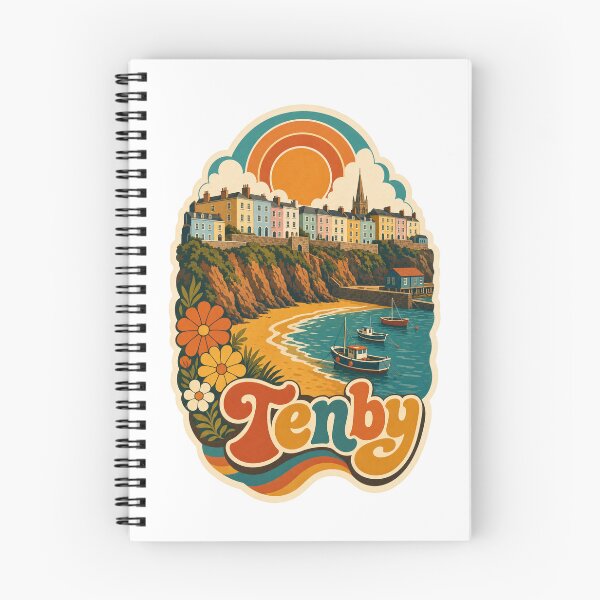 Item preview, Tenby Wales Travel Souvenir - Retro Illustration designed and sold by VisualArtsOasis.