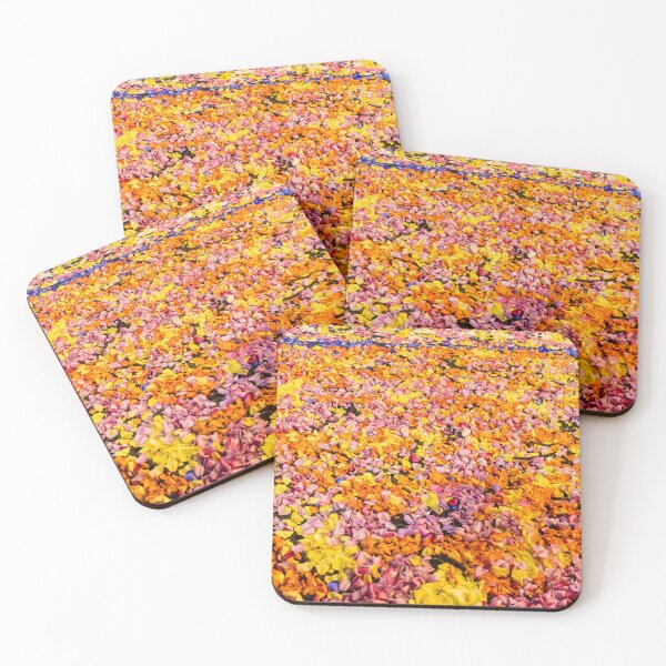 Item preview, Colorful Flower Petal Carpet On Ground — Vibrant Floral Confetti Pattern For Background designed and sold by Nmallia.