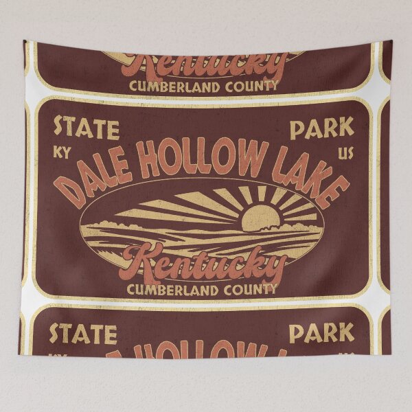 Item preview, Dale Hollow Lake State Park, Cumberland County, Kentucky, badge design designed and sold by Wanderful-roads.