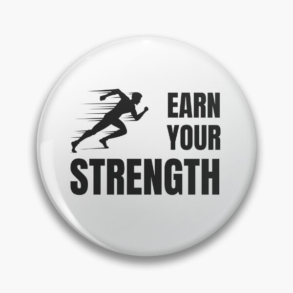 Item preview, Earn Your Strength Runner Fitness Motivation T-Shirt designed and sold by RisticCEO.
