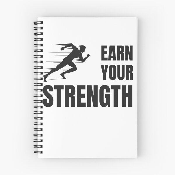 Item preview, Earn Your Strength Runner Fitness Motivation T-Shirt designed and sold by RisticCEO.