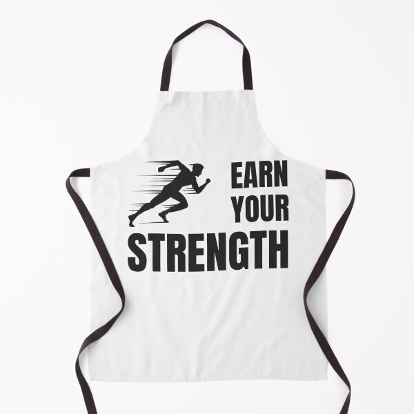 Item preview, Earn Your Strength Runner Fitness Motivation T-Shirt designed and sold by RisticCEO.