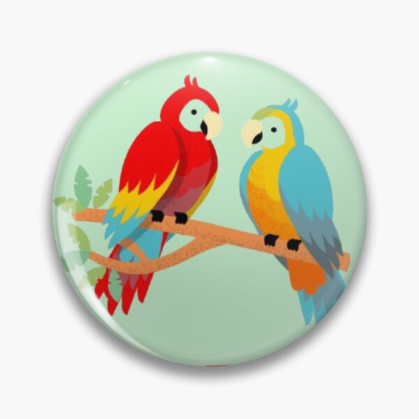 Item preview, Cute Branch Buddies Parrot Illustration designed and sold by EdgeSphere.