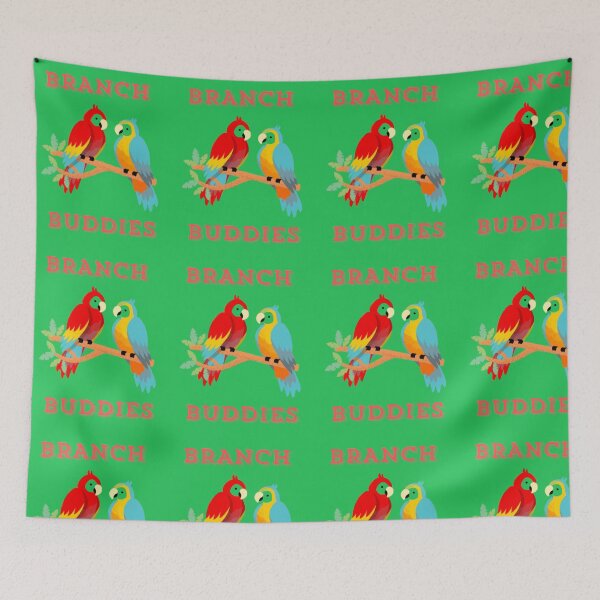 Item preview, Cute Branch Buddies Parrot Illustration designed and sold by EdgeSphere.