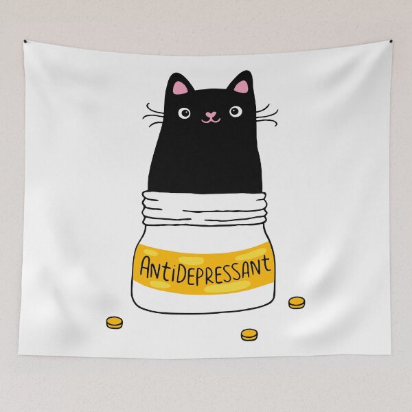 Item preview, Mental Health Cat designed and sold by jarwokwat.