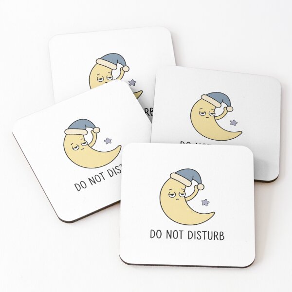 Item preview, Do Not Disturb Sleepy Crescent Moon designed and sold by GoofyShopp.