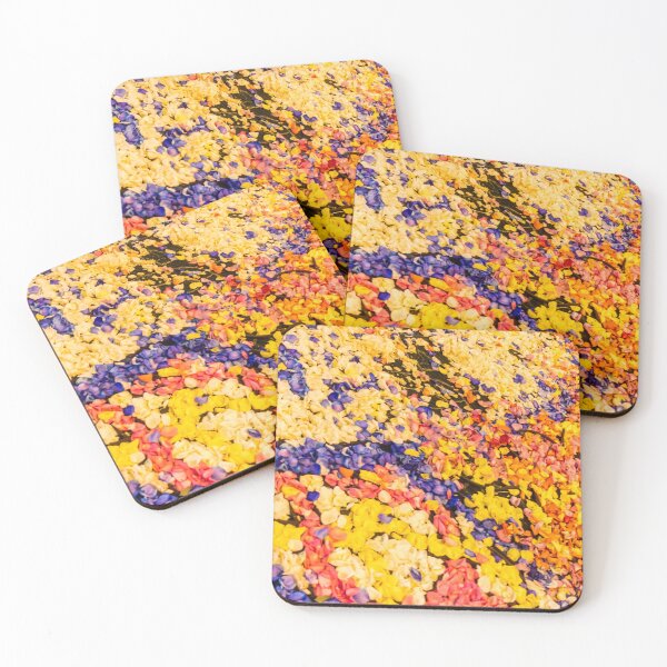 Item preview, Colorful Flower Petal Carpet On Ground — Vibrant Floral Confetti Pattern For Background designed and sold by Nmallia.