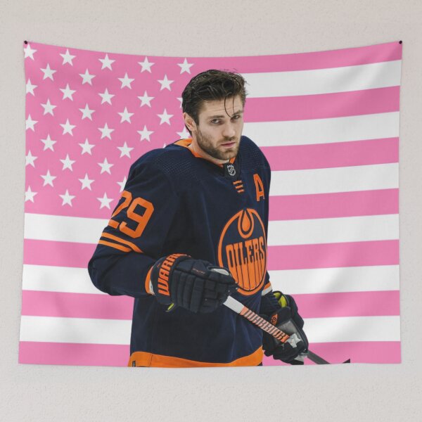 Item preview, Draisaitl Pink American Flag designed and sold by thecollegetalk.