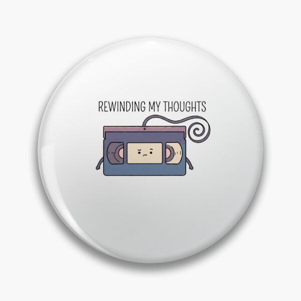 Item preview, Rewinding My Thoughts Retro VHS Cassette designed and sold by GoofyShopp.