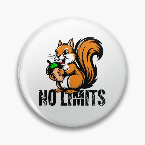 Item preview, Fierce Squirrel No Limits Mascot Motivational Art designed and sold by Outlet Raloel.