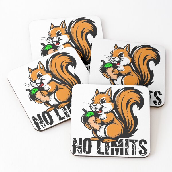 Item preview, Fierce Squirrel No Limits Mascot Motivational Art designed and sold by Outlet Raloel.
