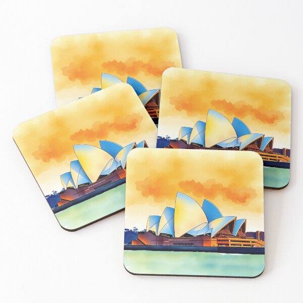 Item preview, Sydney Opera House in watercolour designed and sold by CreationsNicB.