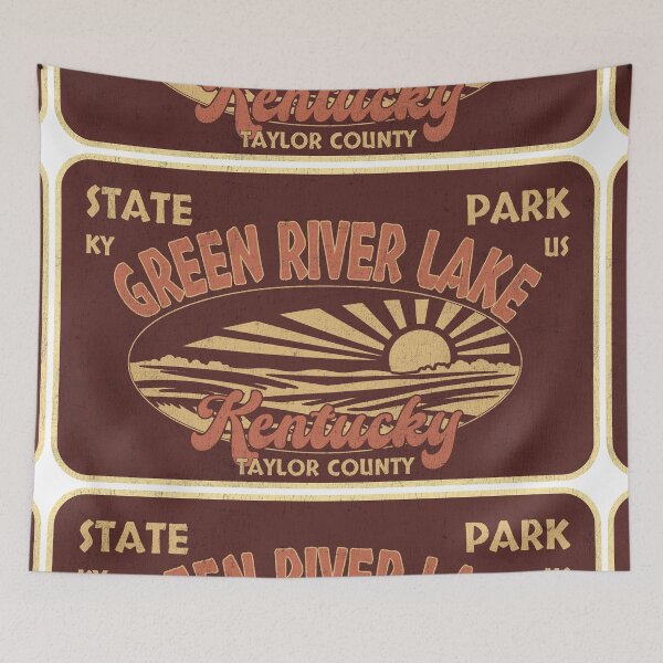 Item preview, Green River Lake State Park, Taylor County, Kentucky, badge design designed and sold by Wanderful-roads.