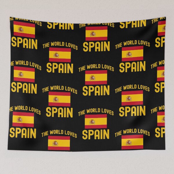 Item preview, The World Loves Spain | España Pride Graphic designed and sold by NovaNookStudio.