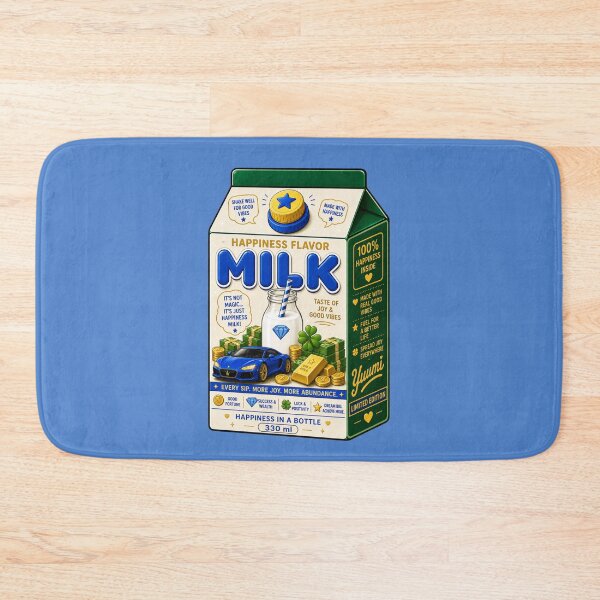 Item preview, Kawaii Happiness Flavor Milk Carton | Lucky Wealth Aesthetic designed and sold by Aimetoi.