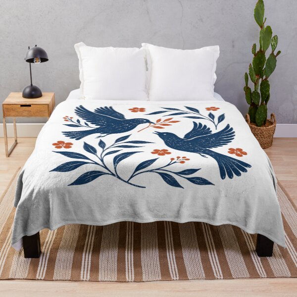 Item preview, Bird Themed Retro Botanical Birds Boho Vintage Graphic Tee designed and sold by clothesy7.
