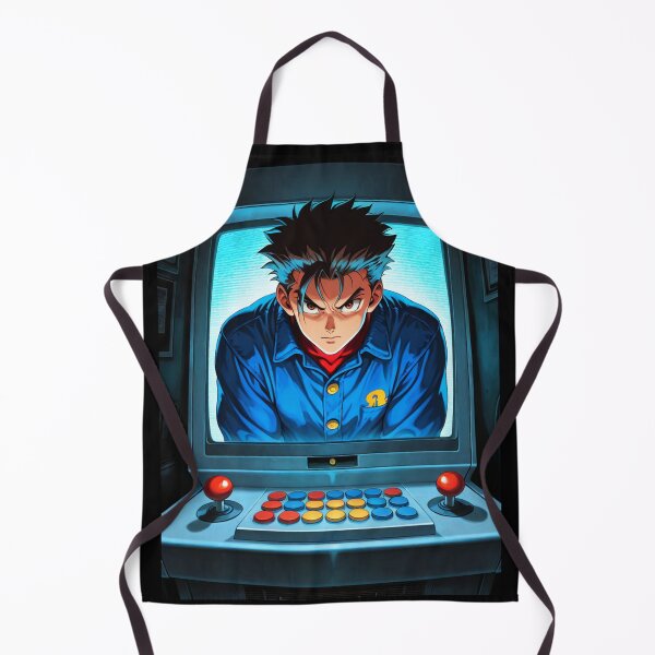 Item preview, Manga - Stylized Gaming Hero, Neo-Retro Arcade Vibe designed and sold by Zone--Gaming.