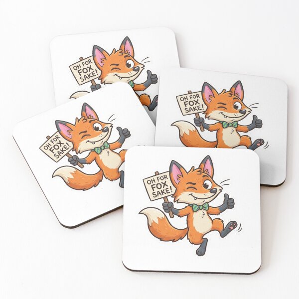 Item preview, Oh For Fox Sake Funny Fox Sticker designed and sold by ExploreAura Studio.