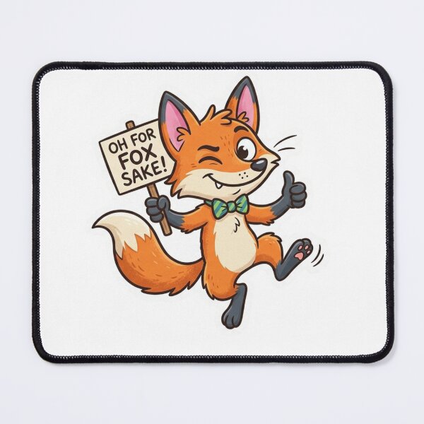Item preview, Oh For Fox Sake Funny Fox Sticker designed and sold by ExploreAura Studio.