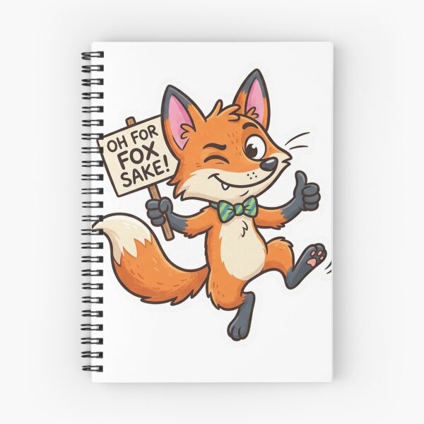Item preview, Oh For Fox Sake Funny Fox Sticker designed and sold by ExploreAura Studio.