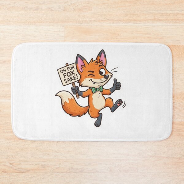Item preview, Oh For Fox Sake Funny Fox Sticker designed and sold by ExploreAura Studio.