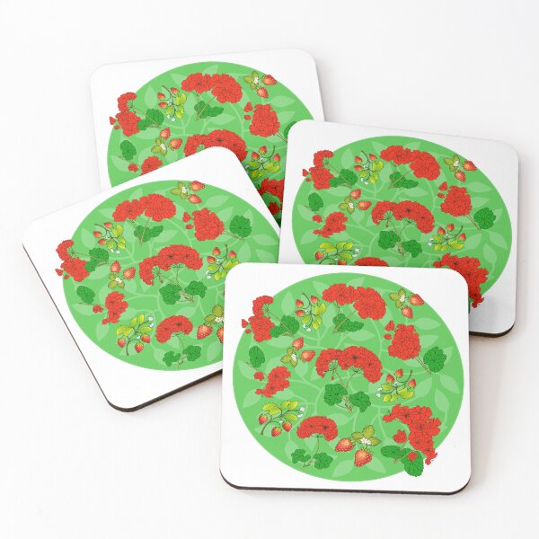 Item preview, Strawberries and Geraniums  designed and sold by TurquoiseBird.