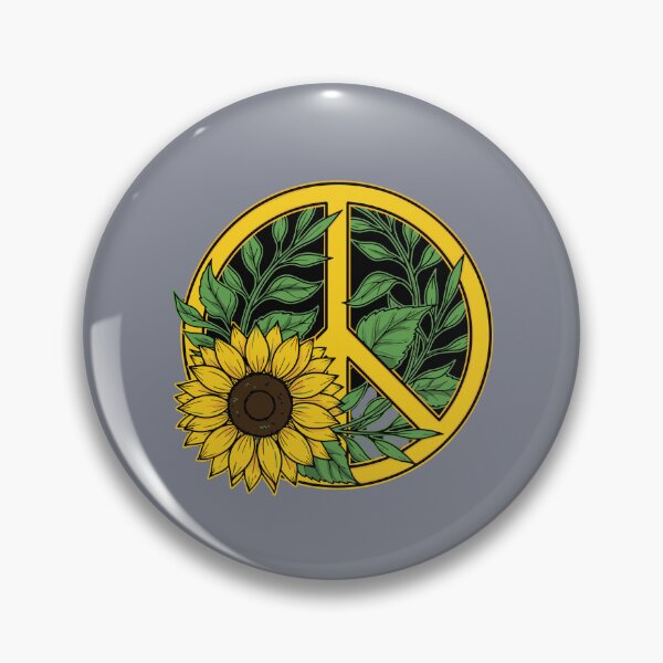 Item preview, Peace Sign Sunflower Hippie Nature Lover designed and sold by SofiBlair.