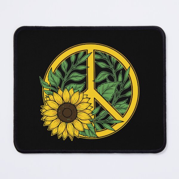 Item preview, Peace Sign Sunflower Hippie Nature Lover designed and sold by SofiBlair.