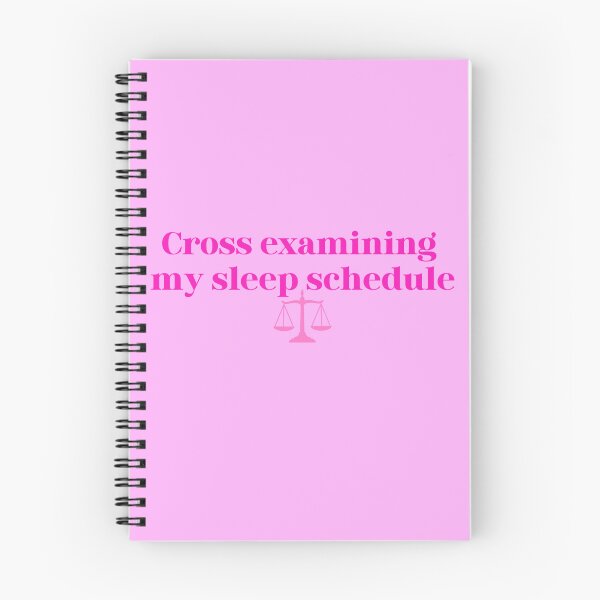 Item preview, Cross Examining My Sleep Schedule Sticker | Funny Student Humor | Law School Gift designed and sold by JusticeForSale.